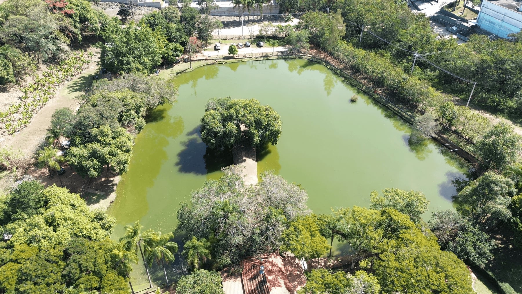 Vista panorâmica da pescaria